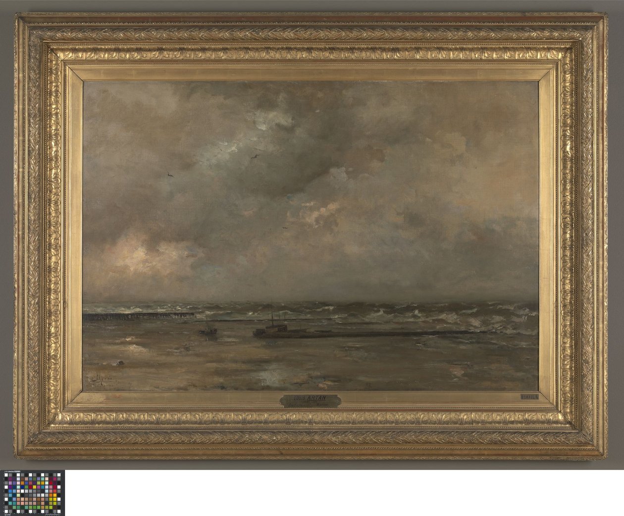 Seascape at De Panne by Louis Artan de Saint Martin