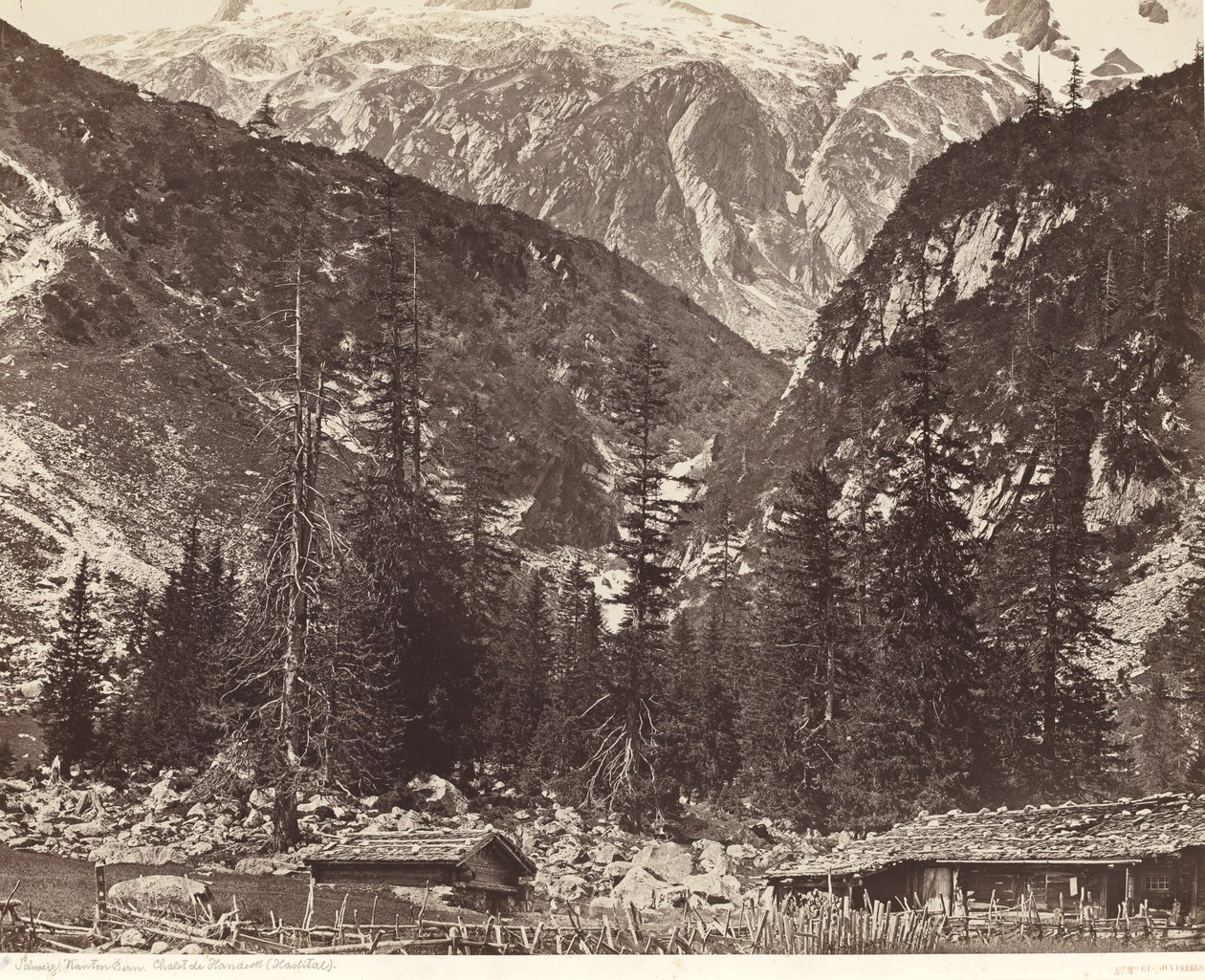 Chalet de Handeck, Hasli Valley, Canton Bern, Switzerland by Louis Auguste Bisson and Auguste Rosalie Bisson