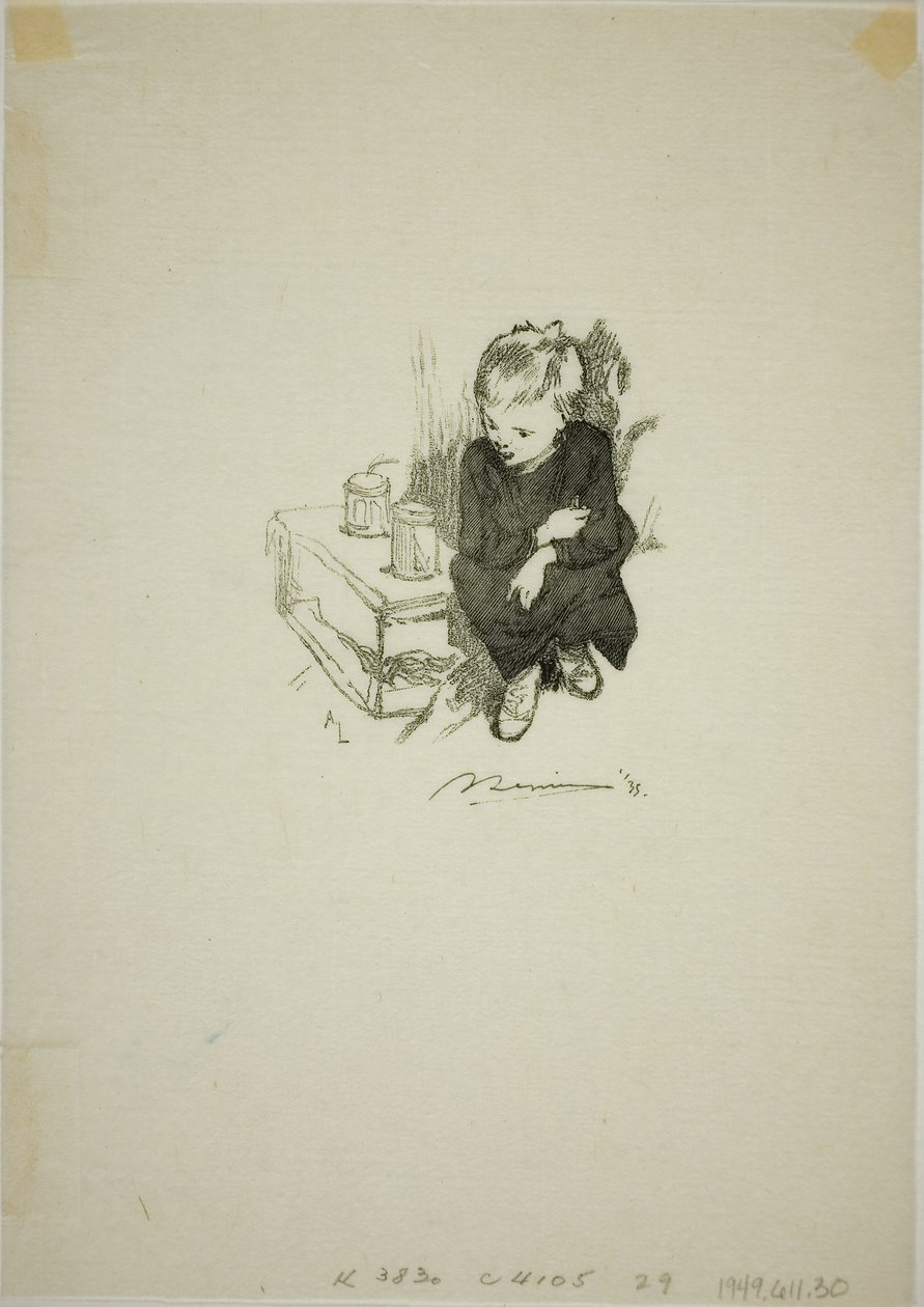 The Boy with the Snake by Louis Auguste Lepère