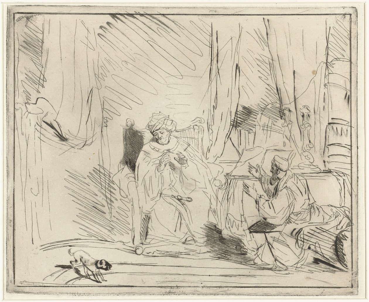 David and Nathan by Louis Bernard Coclers