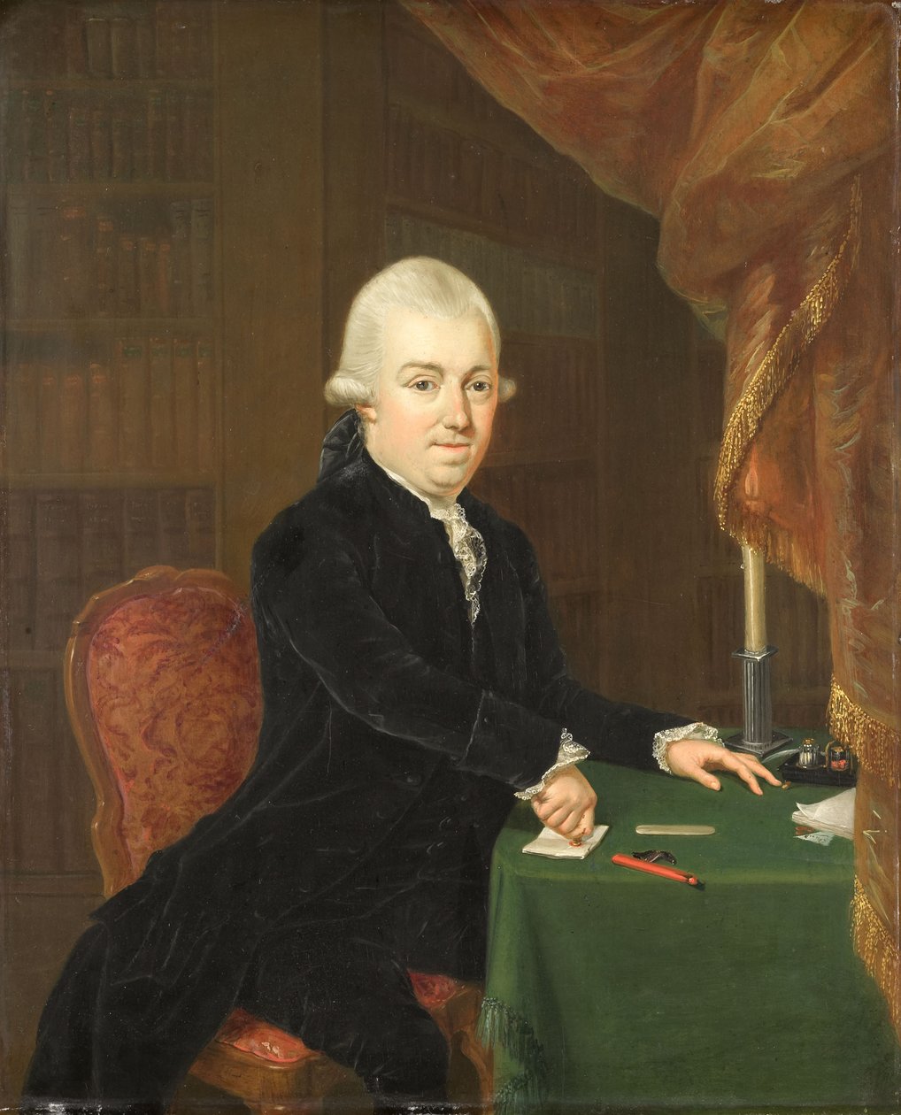 Portrait of Jan Bernd Bicker (1746-1812), Merchant and Banker in Amsterdam, in 1796 President of the National Assembly by Louis Bernard Coclers