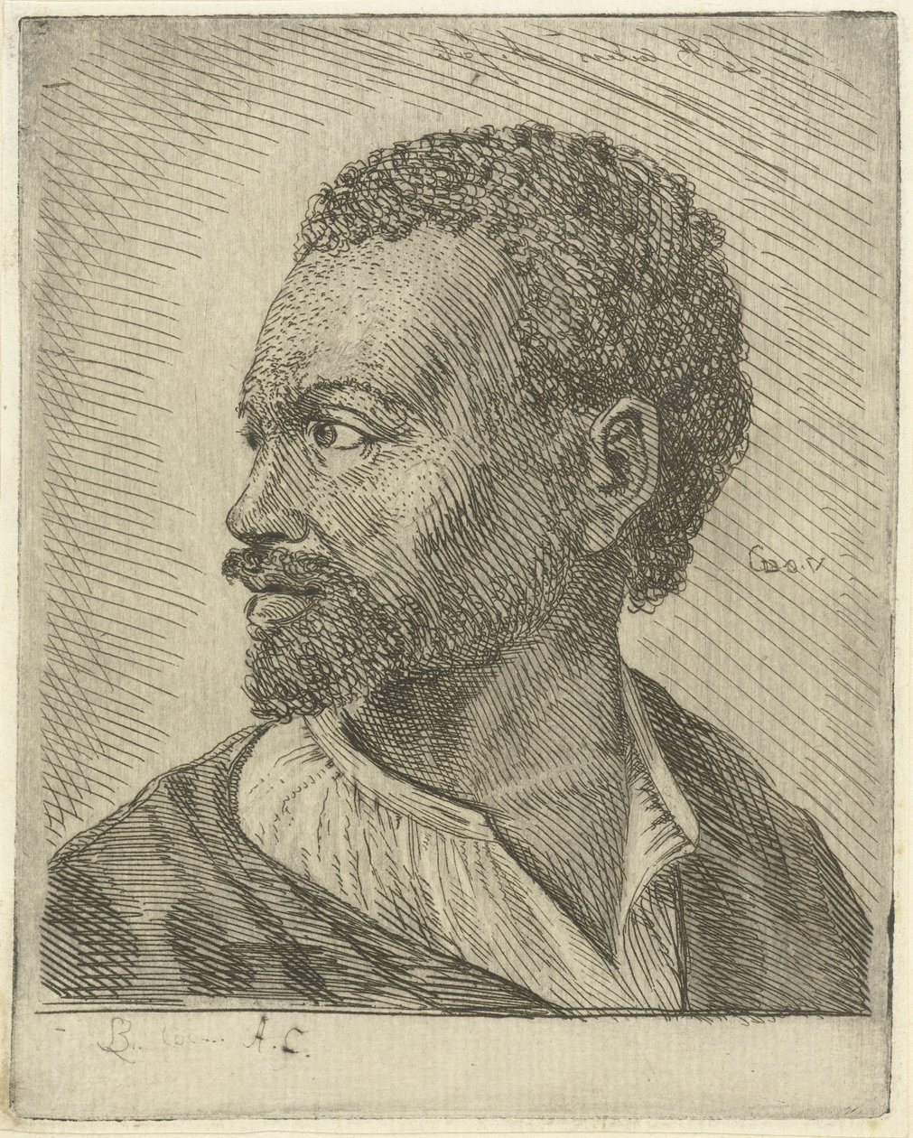 Portrait of an Abyssinian by Louis Bernard Coclers