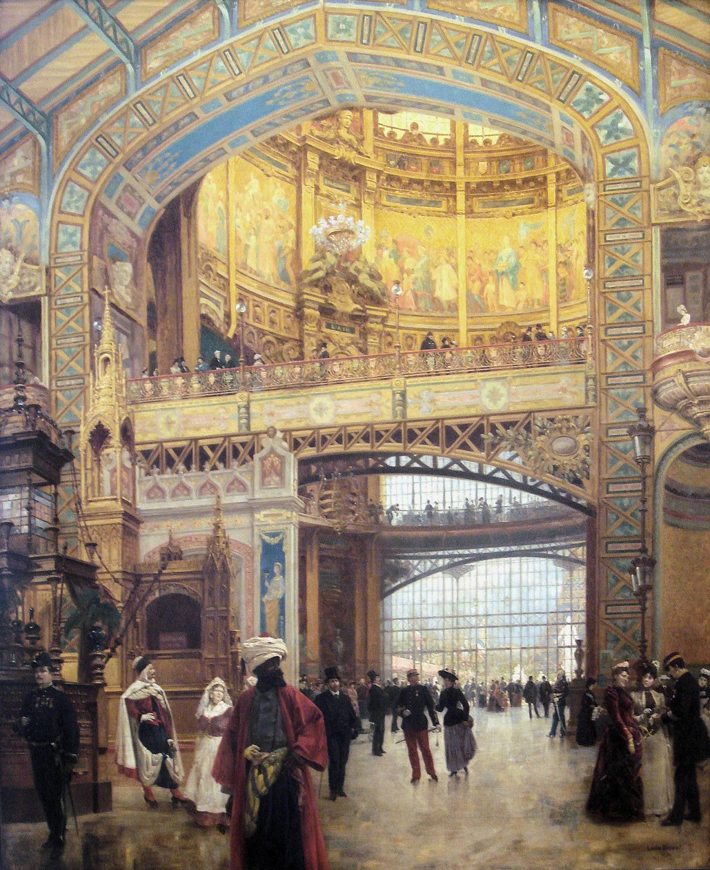 The Central Dome of the World Fair in Paris 1889 by Louis Beroud