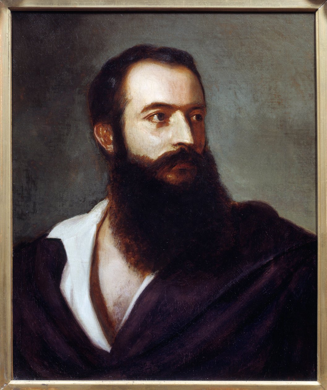 Portrait of Felice Orsini, Perpetrator of the 14 January 1858 Attack on Napoleon III by Louis Buchheister