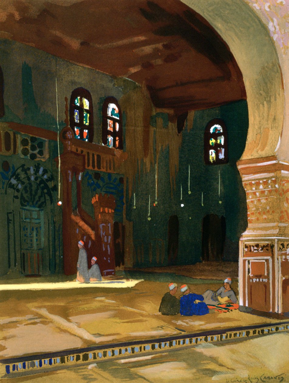 The Mosque of Sultan al-Ghuri, Cairo, Egypt, 1928 by Louis Cabanes