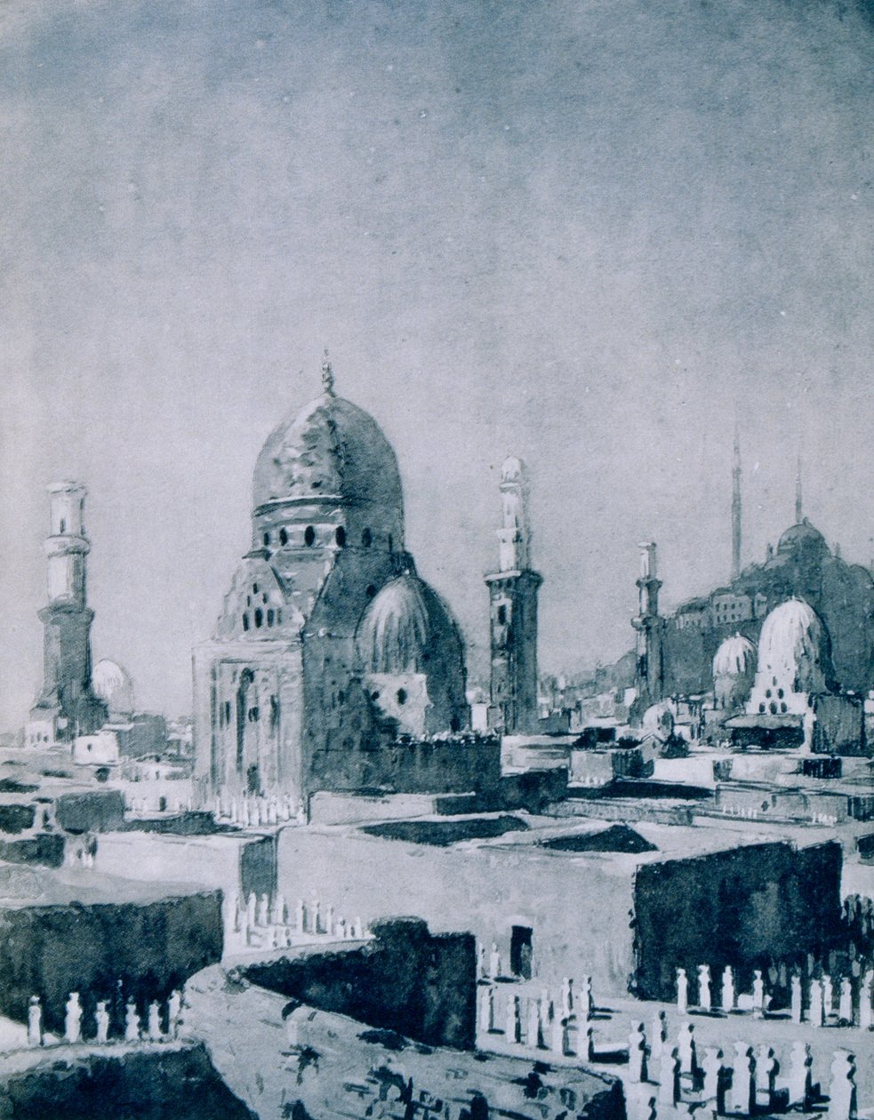 The Tombs of the Caliphs, Cairo, Egypt, 1928 by Louis Cabanes