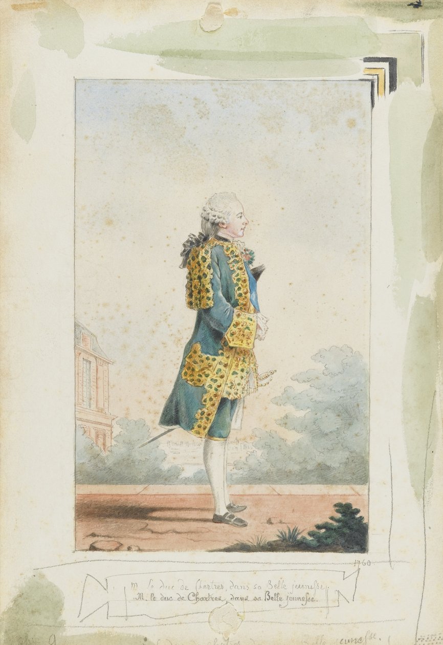 Louis Philippe II, Duke of Chartres by Louis Carrogis dit Carmontelle