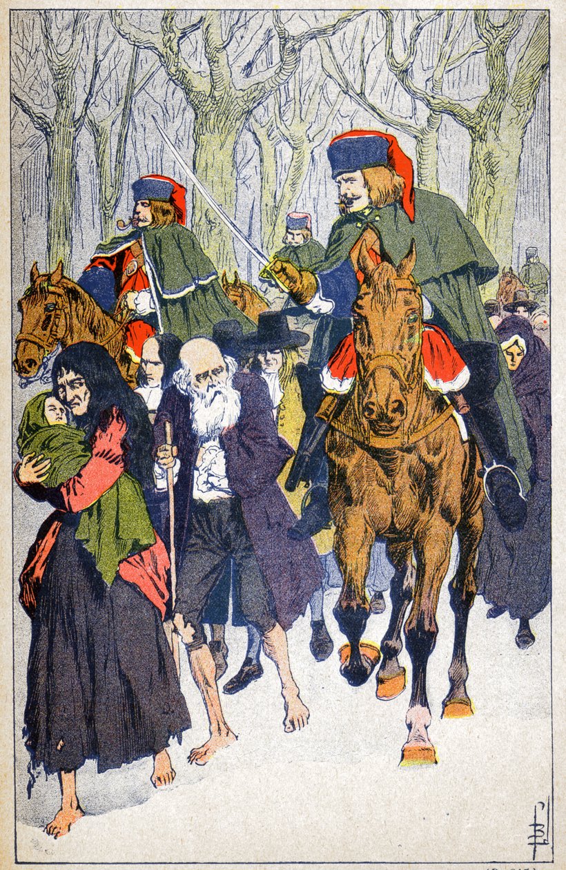 Arrest of Protestants by Louis Charles Bombled