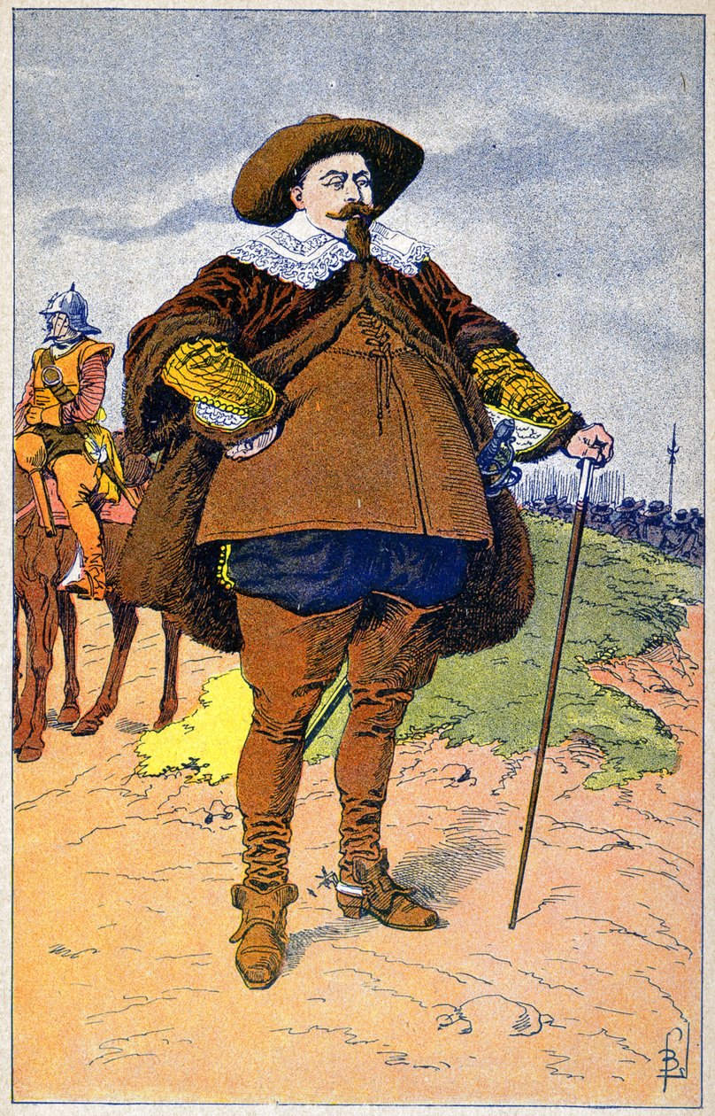 Gustavus Adolphus of Sweden by Louis Charles Bombled
