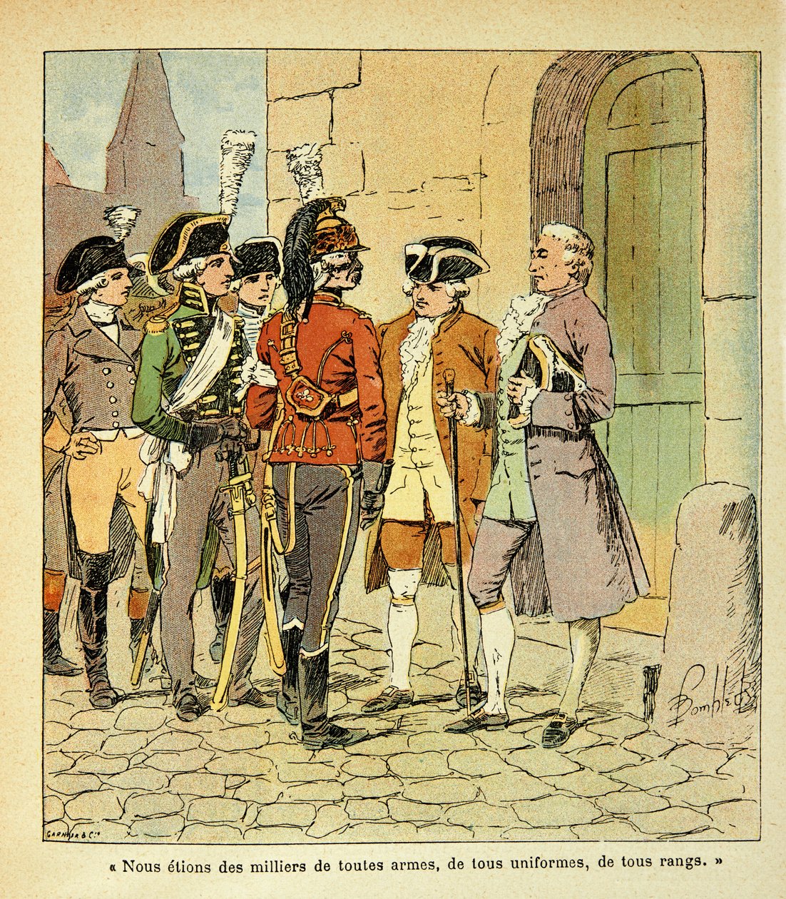 Emigrants to Coblenz during the Revolution by Louis Charles Bombled