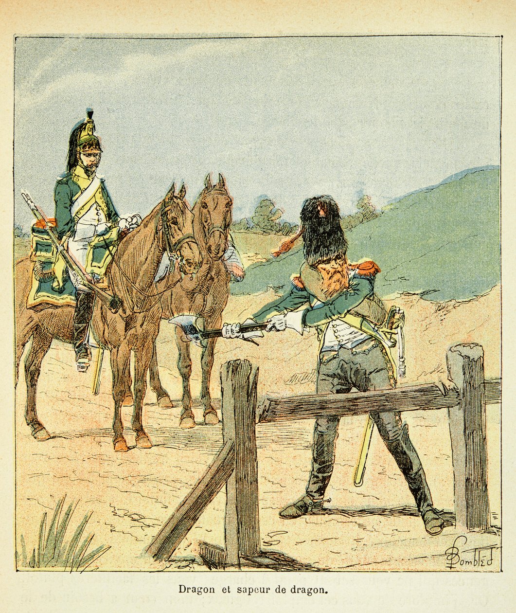 French Army: Dragon and Dragon Sapper from the book 