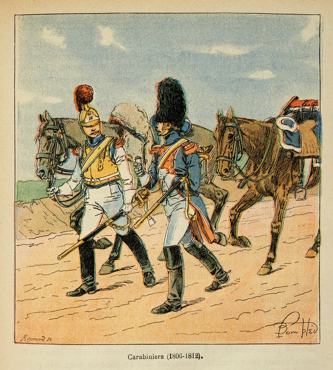 Carabiniers (1806 - 1812) by Louis Charles Bombled