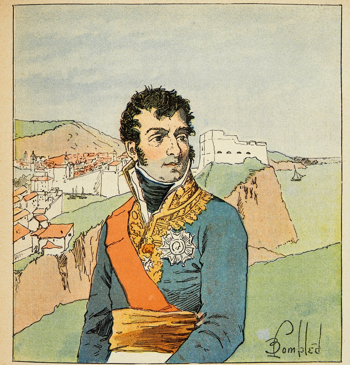 Illustration by Louis Bombled (1862-1927) from the Book 