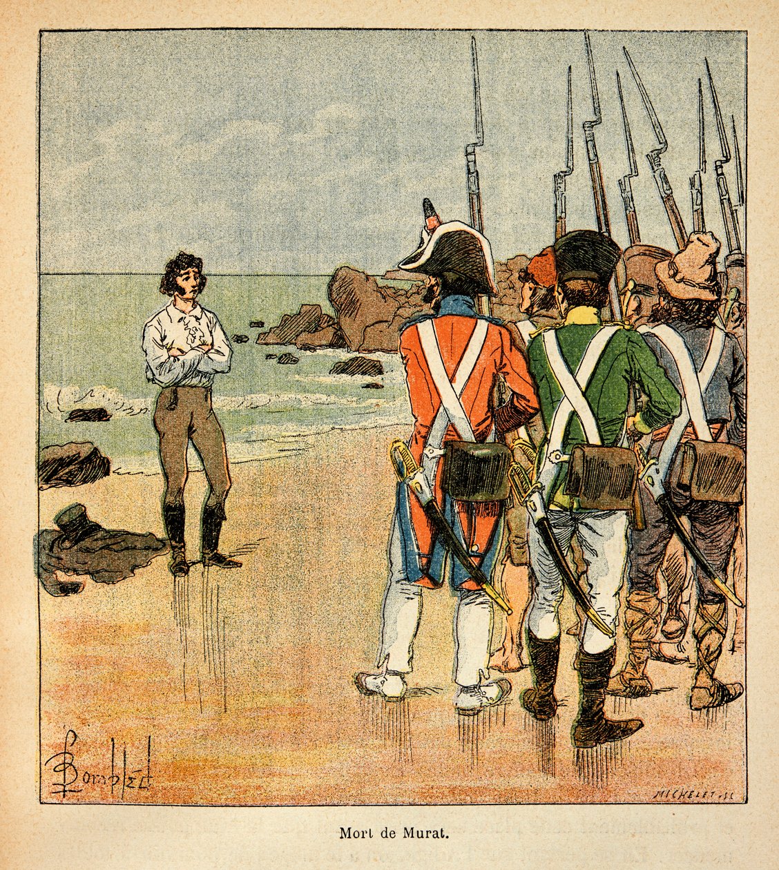 Death of Joachim Murat by Louis Charles Bombled