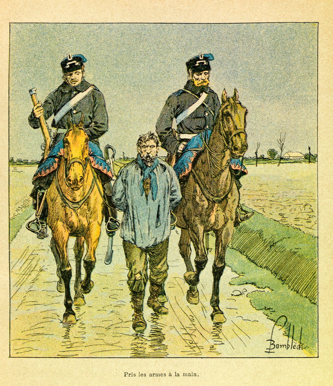 Franc shooter took arms in hand and arrested by Louis Charles Bombled
