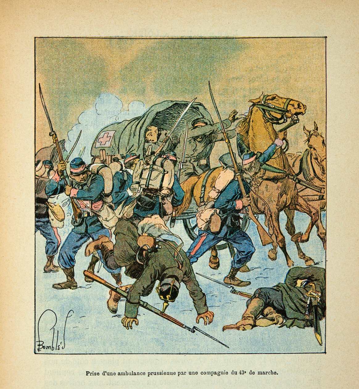 The Army of the Loire: Taking of a Prussian Ambulance by a Company of the 43rd March by Louis Charles Bombled