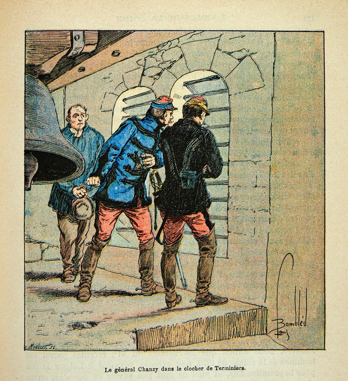 General Chanzy in the Bell Tower of Terminiers During the Battle of Loigny in December 1870 by Louis Charles Bombled