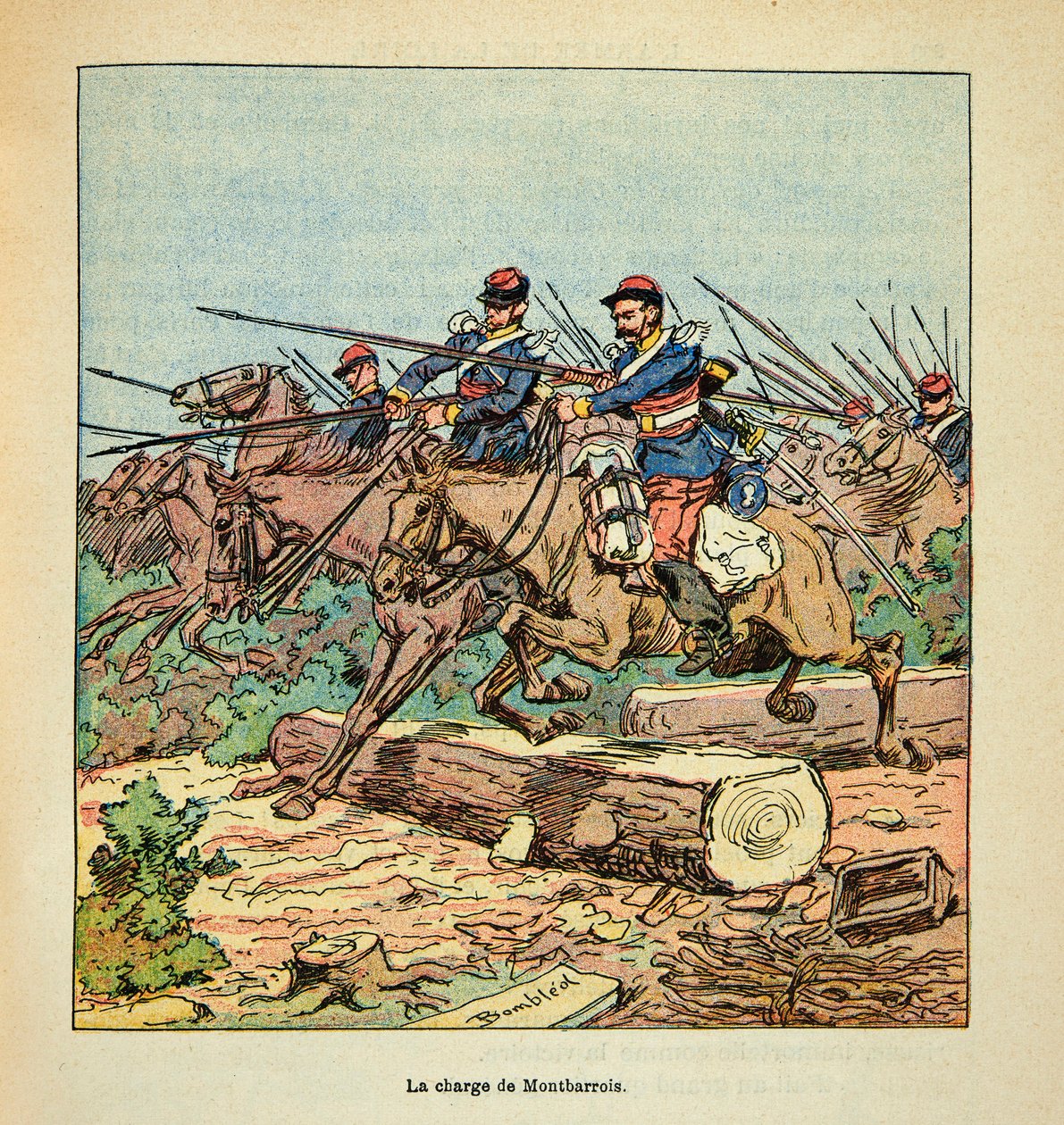 Battle of Ladon on November 22 by Louis Charles Bombled