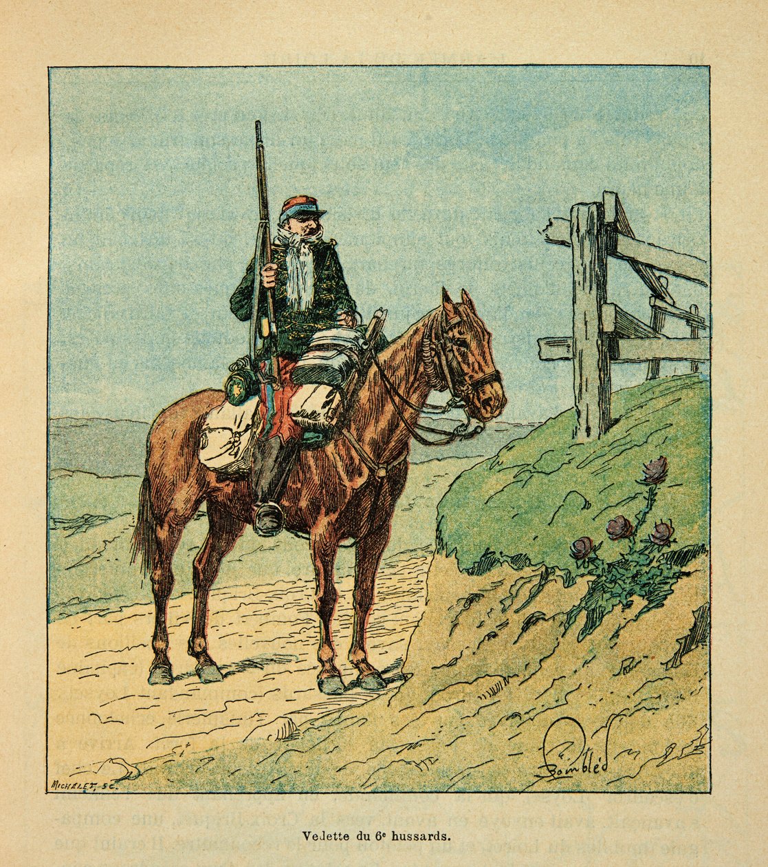 The Army of the Loire: Star of the 6th Hussars, Engaged During the Battle of Toury in October 1870 by Louis Charles Bombled