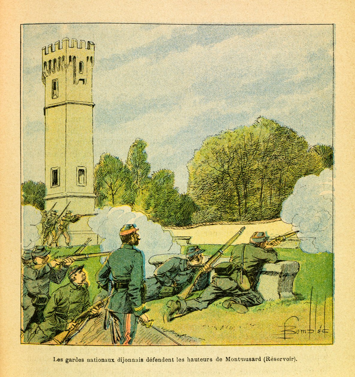 The Eastern Army of Eugene Sergeant, Illustrated by Louis Bombled: Defense of Dijon in October 1870 by Louis Charles Bombled