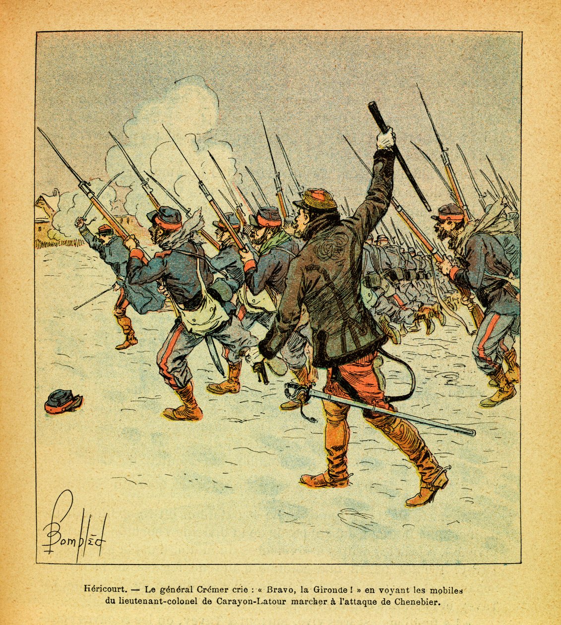 The Eastern Army: January 1871, Hericourt, General Cremer shouts 