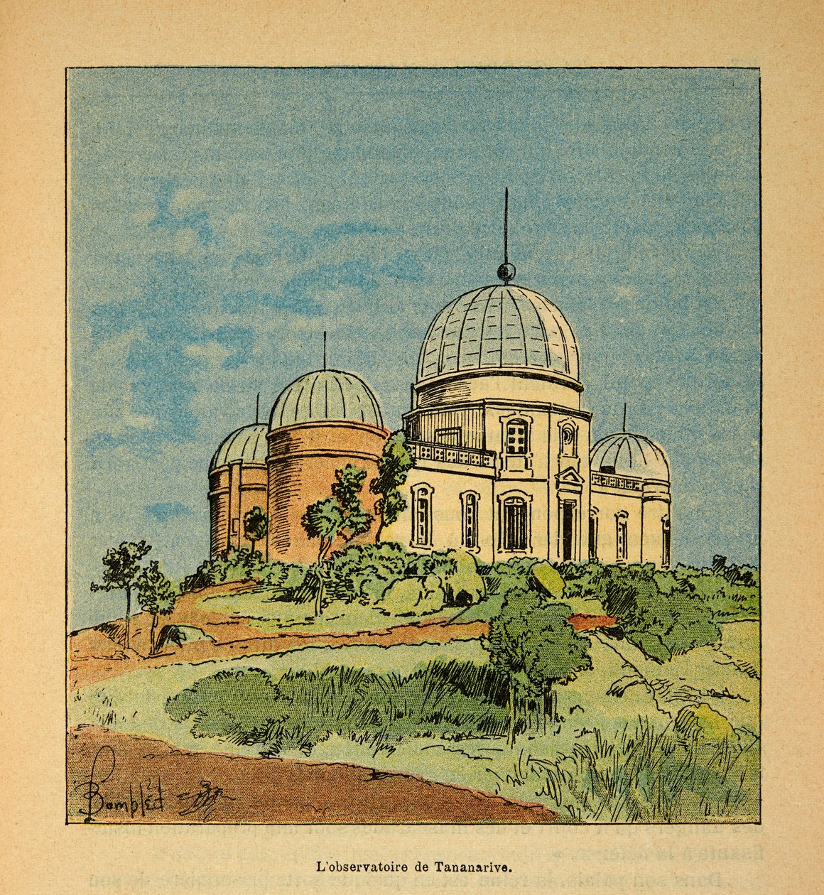 The Tananarive Observatory in 1895 (The War in Madagascar) by Louis Charles Bombled