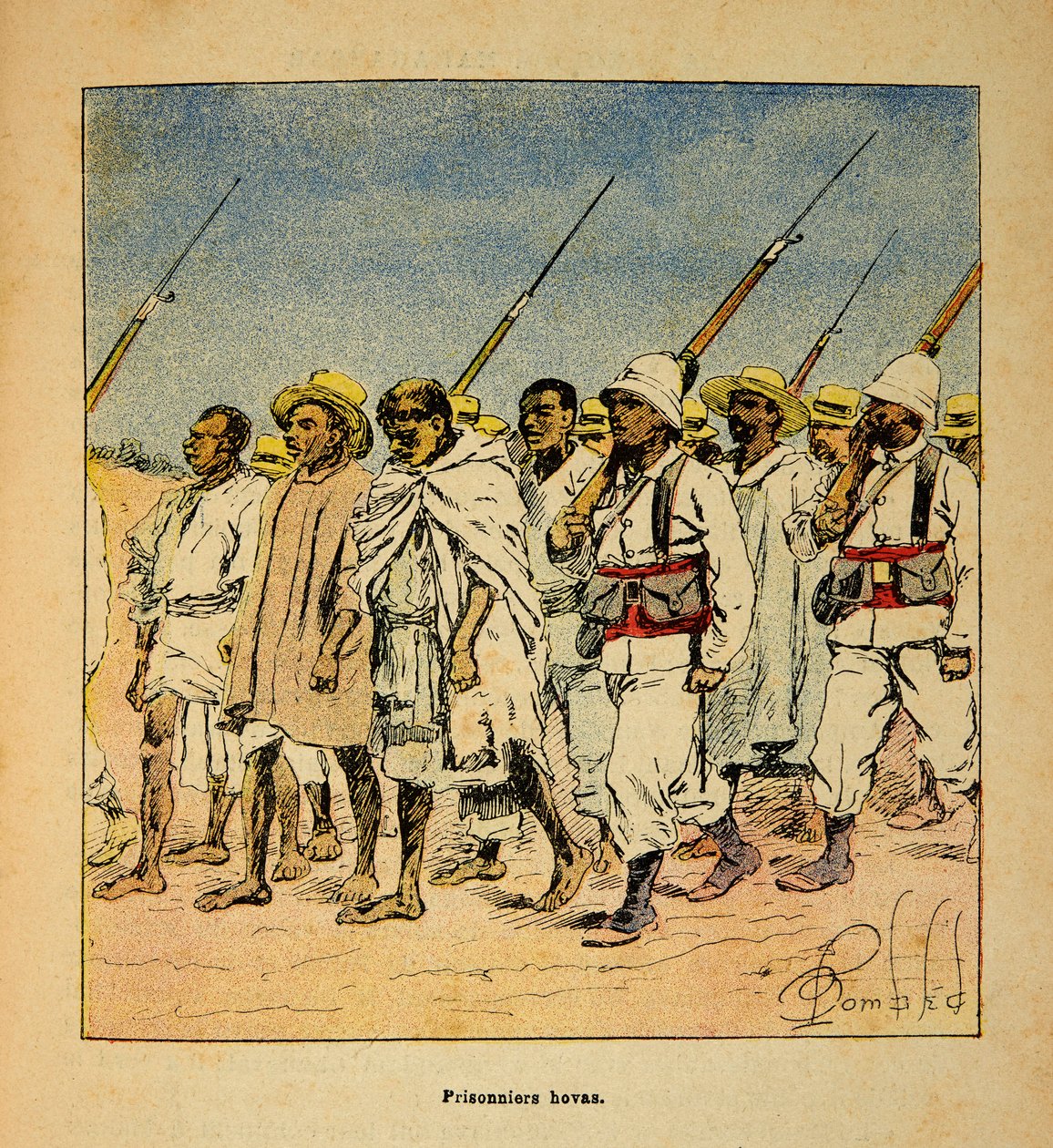 Hovas Prisoners in 1895 by Louis Charles Bombled