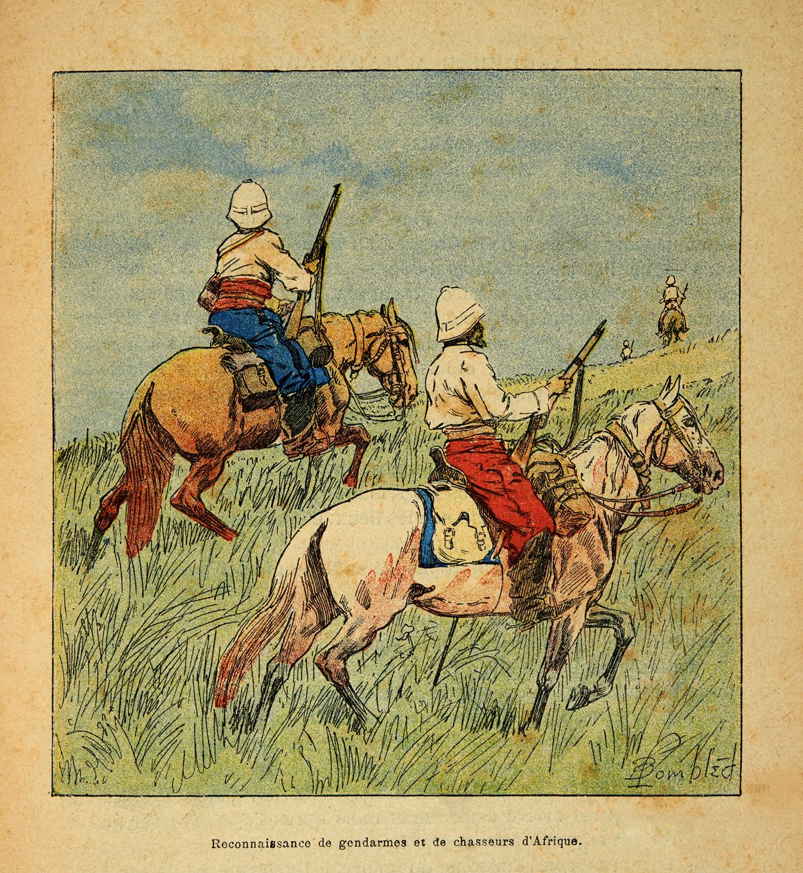 The War in Madagascar: Recognition of Gendarmes and Hunters from Africa in Madagascar in 1895 by Louis Charles Bombled
