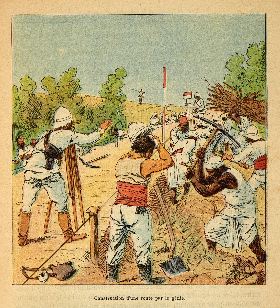 The War in Madagascar: Construction of a Road in Madagascar by Genie in 1895 by Louis Charles Bombled