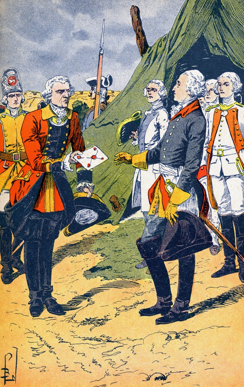 Washington Receives the Surrender of Yorktown by Louis Charles Bombled