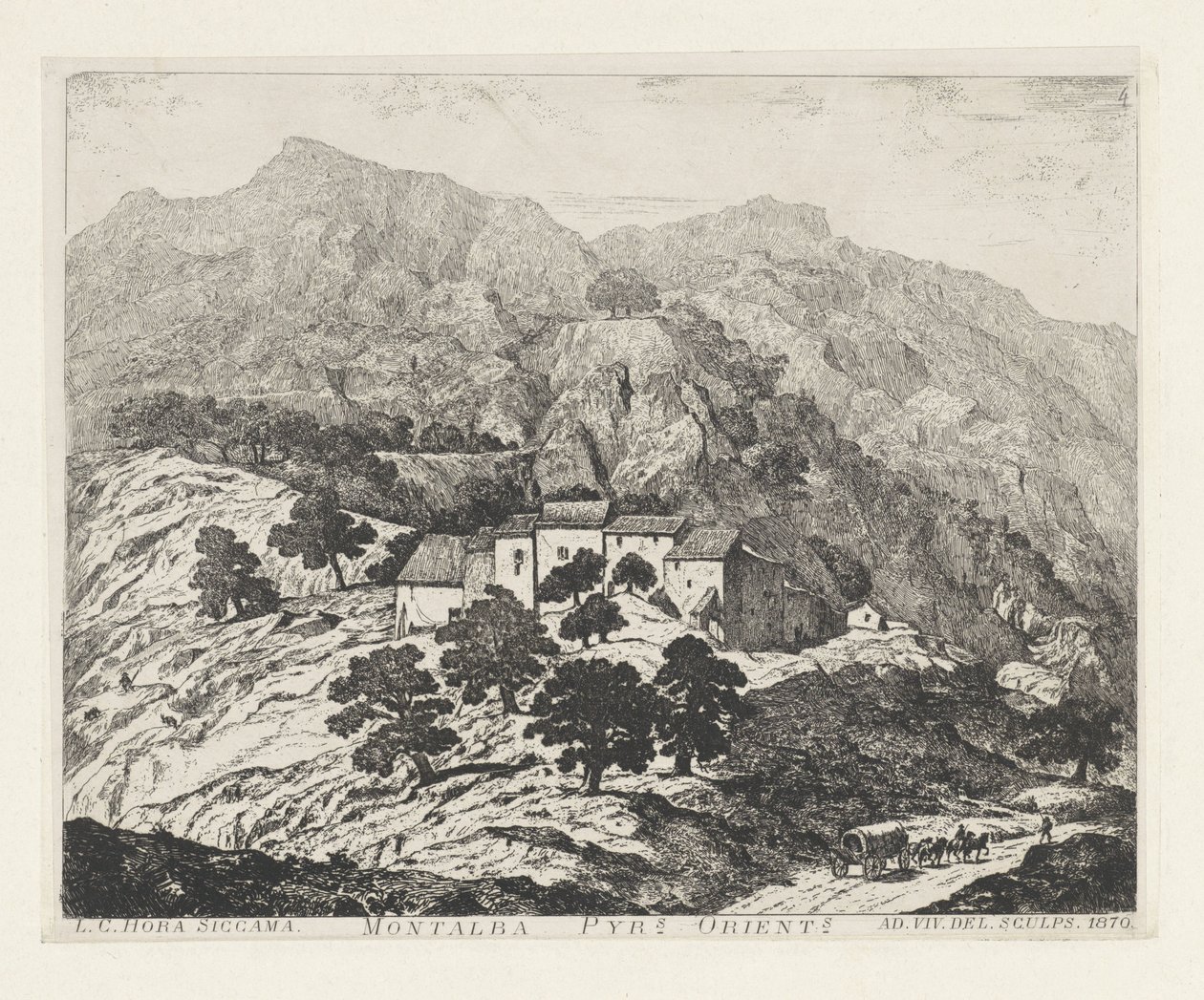 Montalba-le-Château (France) by Louis Charles Hora Siccama