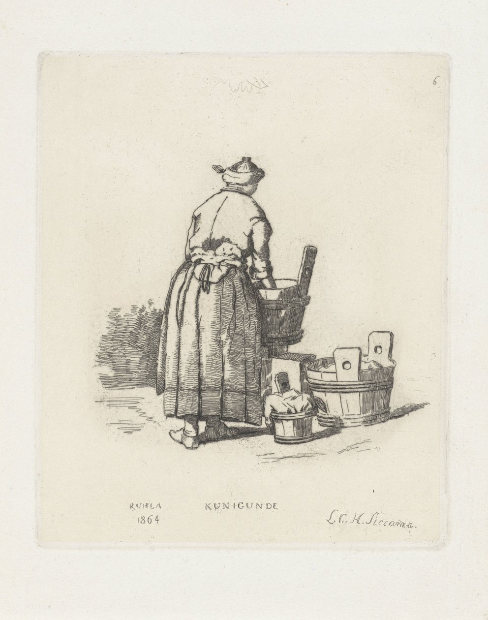 Washerwoman (Kunigunde) by Louis Charles Hora Siccama