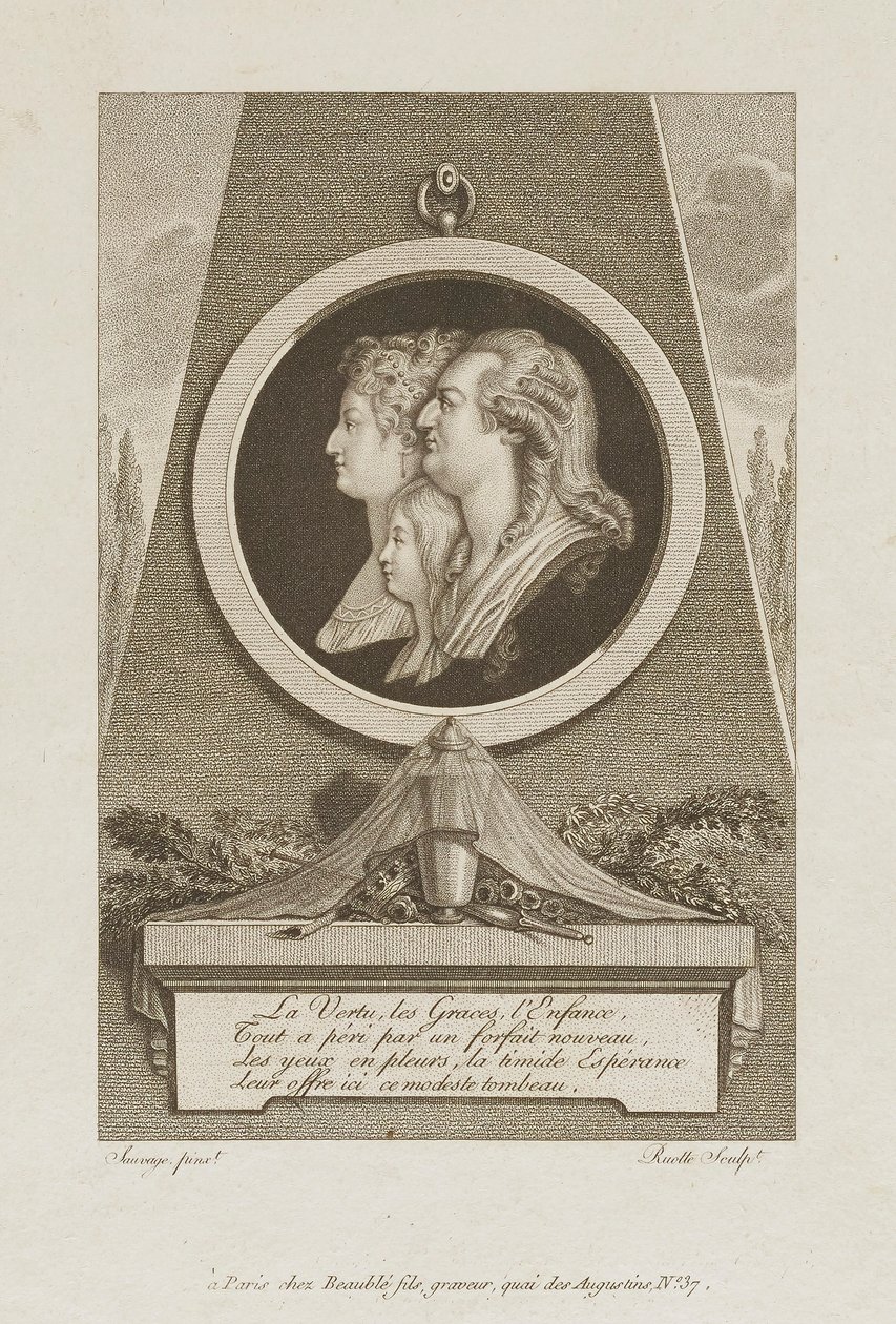 Virtue, Graces, Childhood by Louis Charles Ruotte