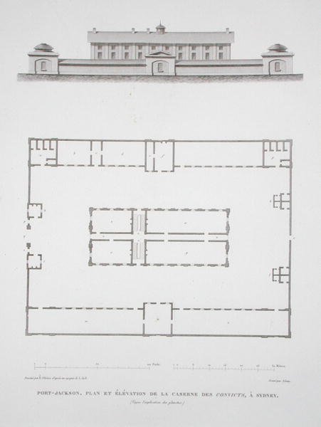 Plan and Elevation of the convicts