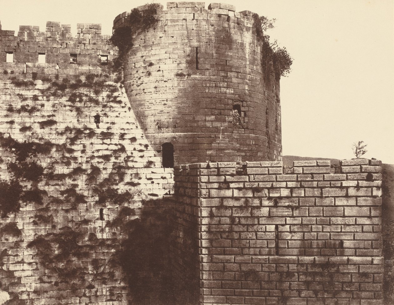 Kalaat-El Hosn, second enclosure, exterior, south, 1859/1860 by Louis de Clercq