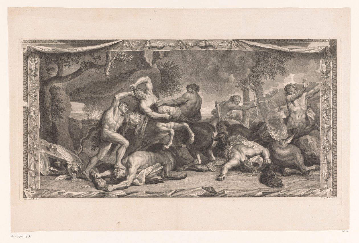 Hercules Fighting the Centaurs (Paintings from the Hôtel Lambert) by Louis Desplaces