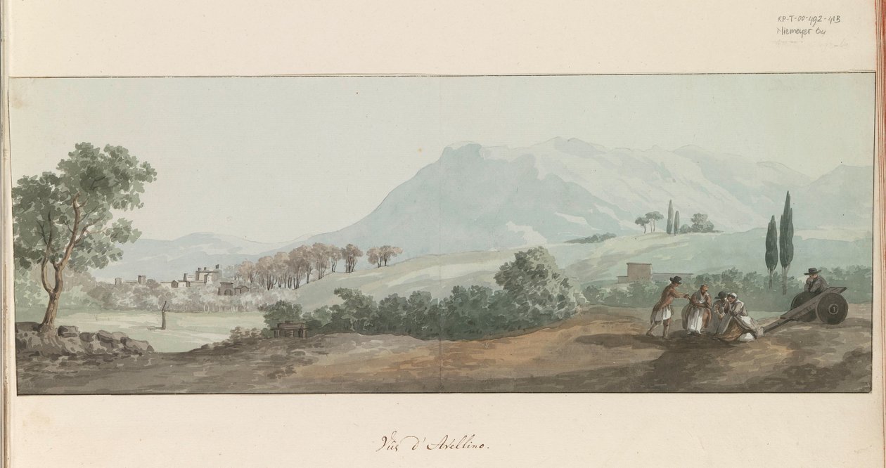 View of Avellino by Louis Ducros