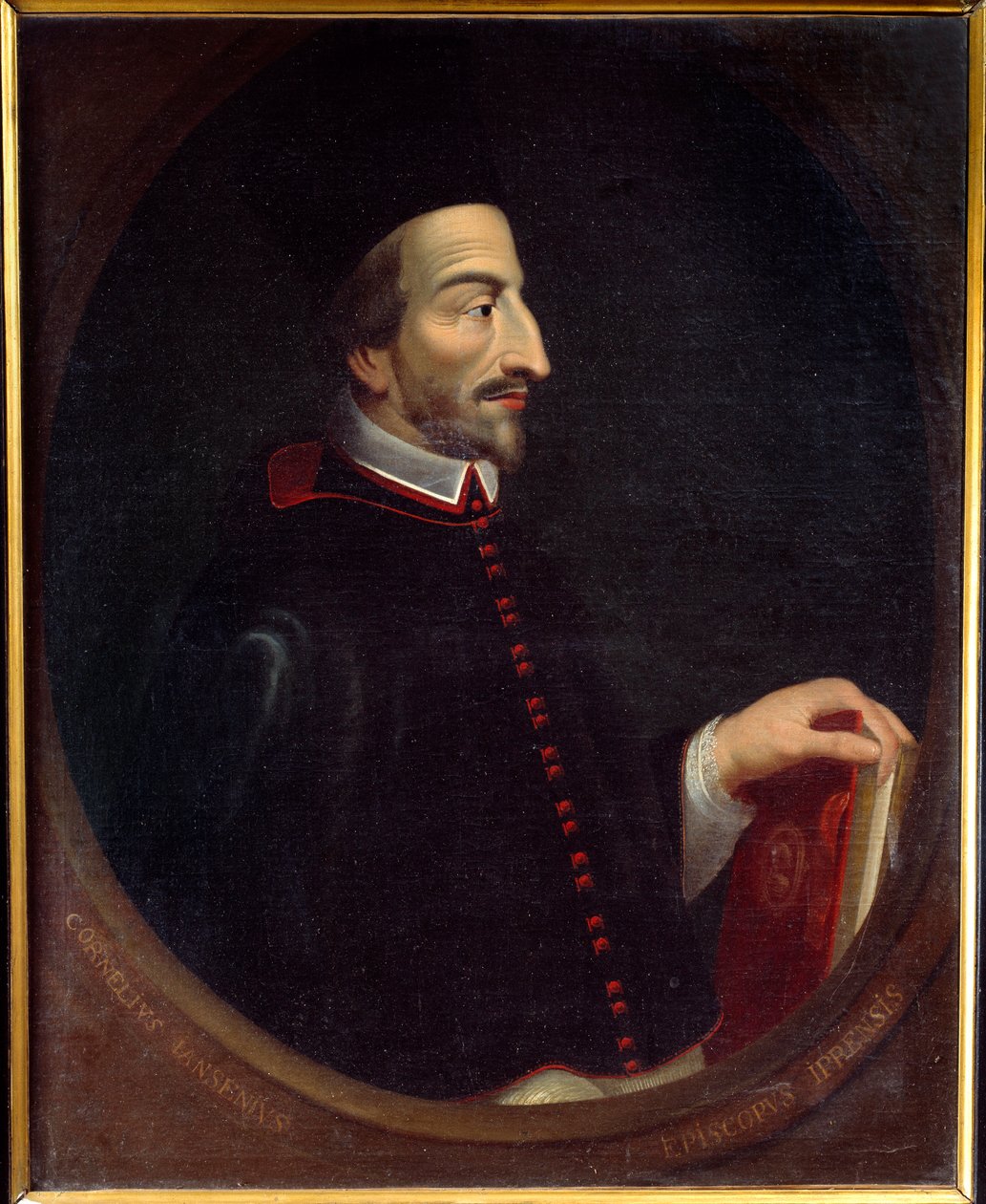 Jansenism: Portrait of Cornelius Jansen, Known as Jansenius, Bishop of Ypres by Louis Dutielt