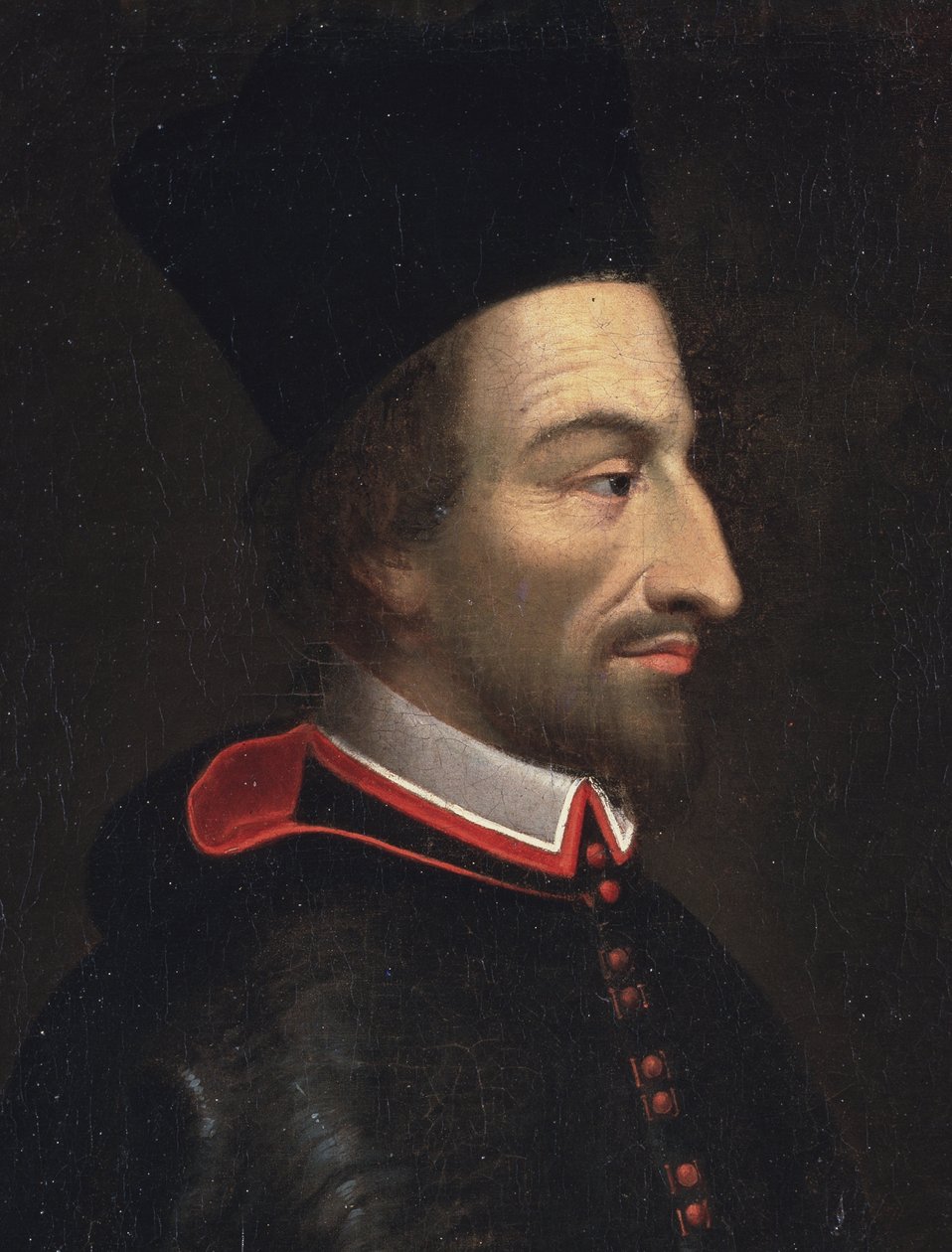 Portrait of Cornelius Jansen, called Jansenius, bishop of Ypres (detail) by Louis Dutielt