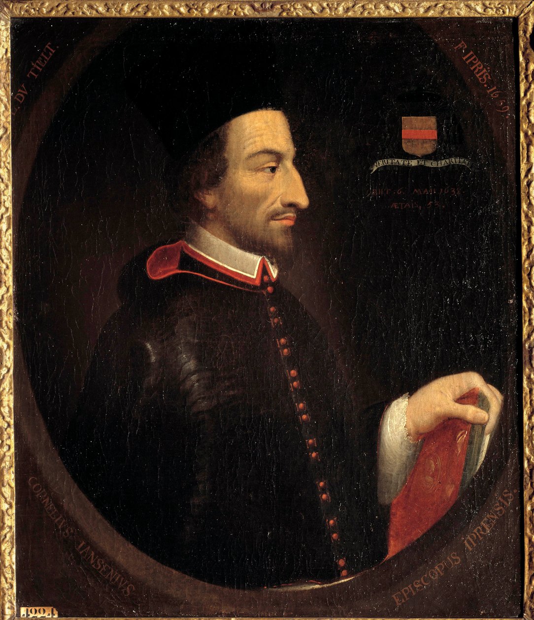 Portrait of Cornelius Jansen, Bishop of Ypres by Louis Dutielt