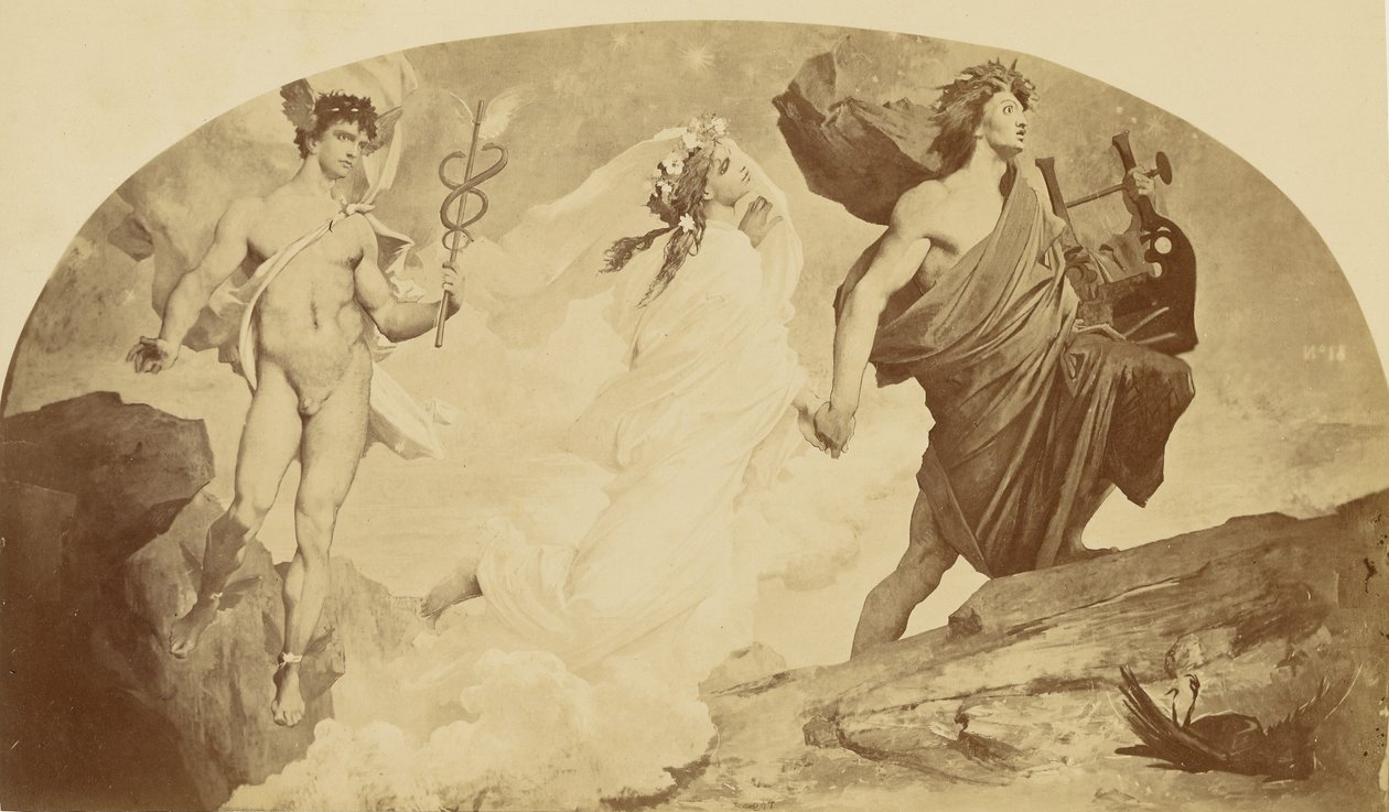 Orpheus and Eurydice by Louis Emile Durandelle