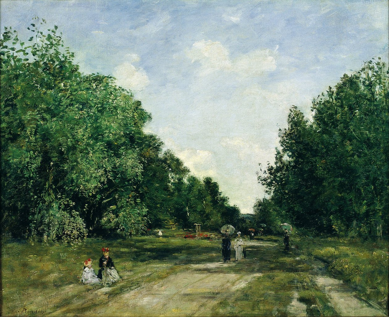 Parc Cordier in Trouville by Eugene Louis Boudin
