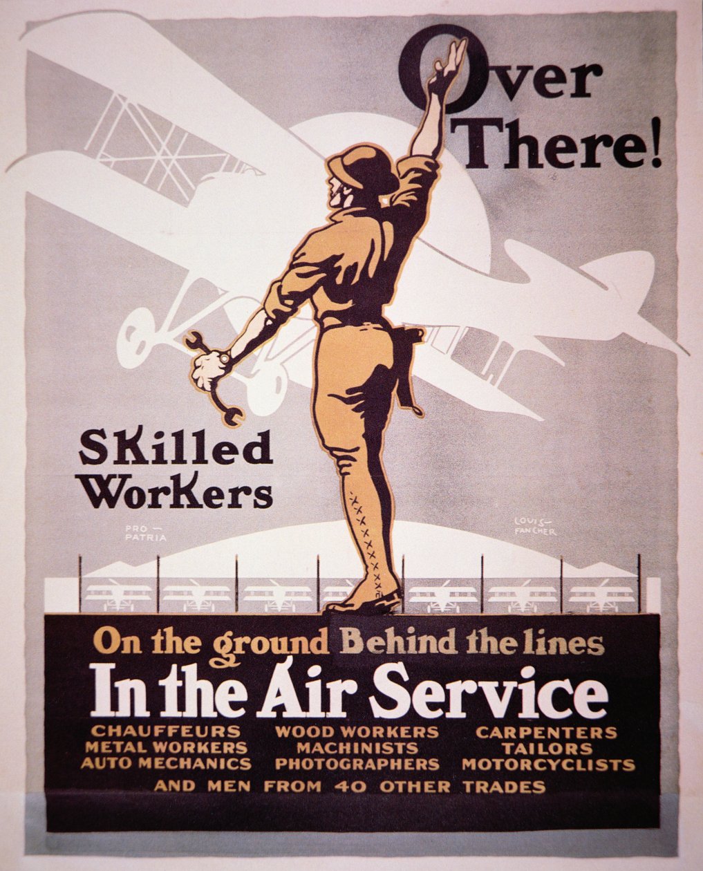 American recruiting poster for the Air Service by Louis Fancher