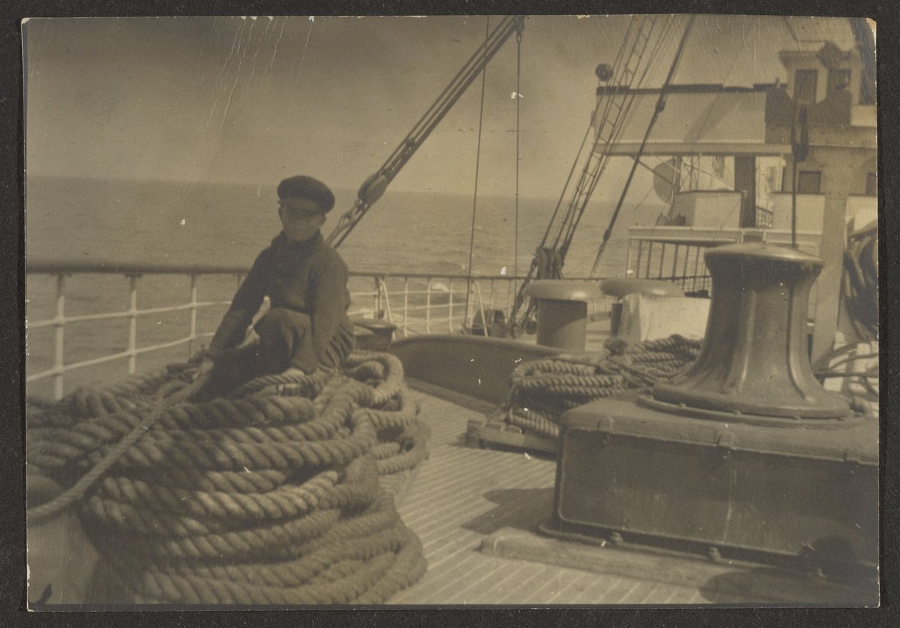Boy on Ship by Louis Fleckenstein