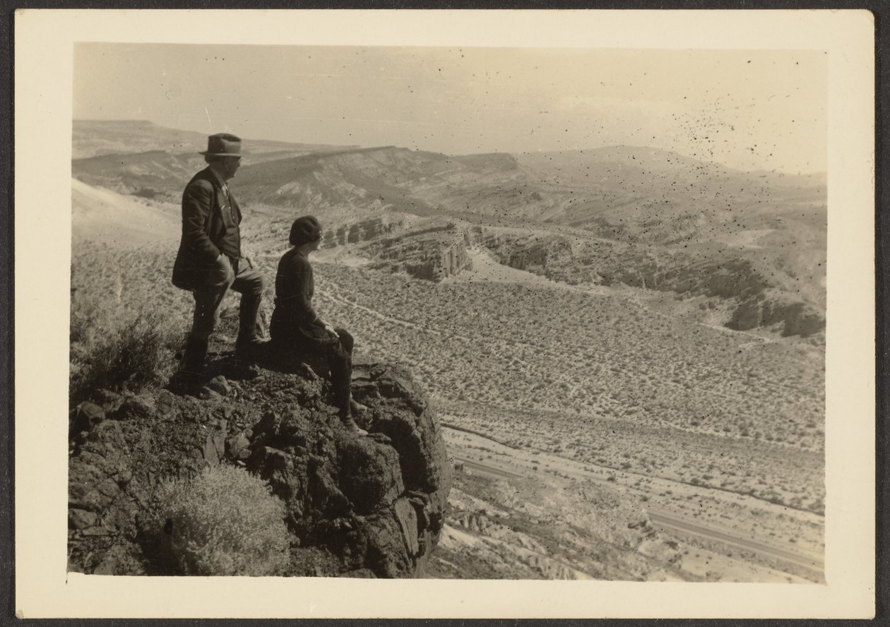 Couple in Desert Landscape by Louis Fleckenstein