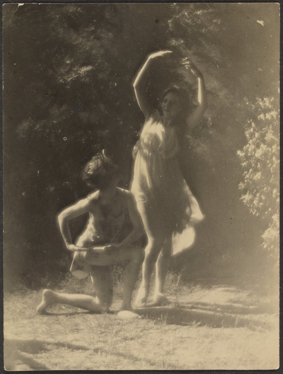 Dancers in Garden by Louis Fleckenstein