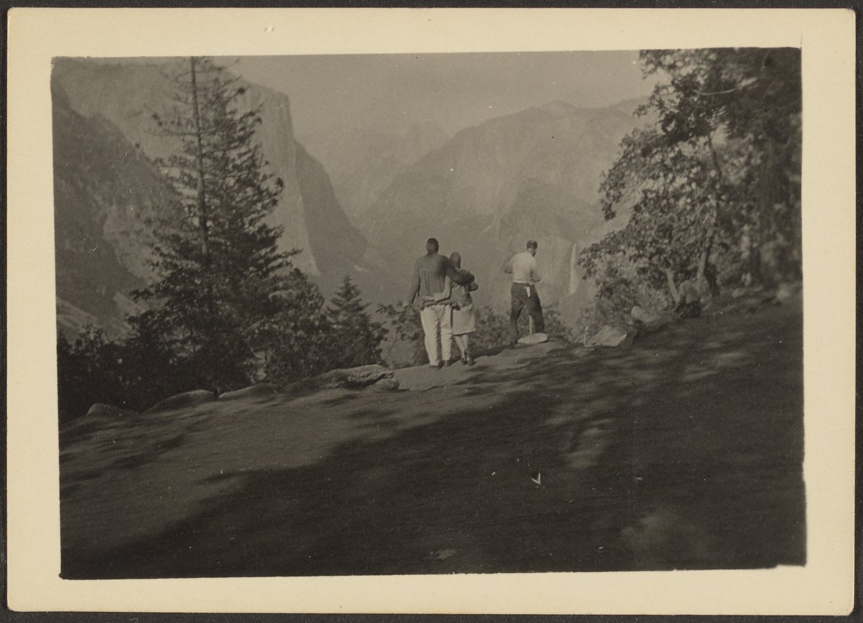 Figures in Mountain Landscape by Louis Fleckenstein
