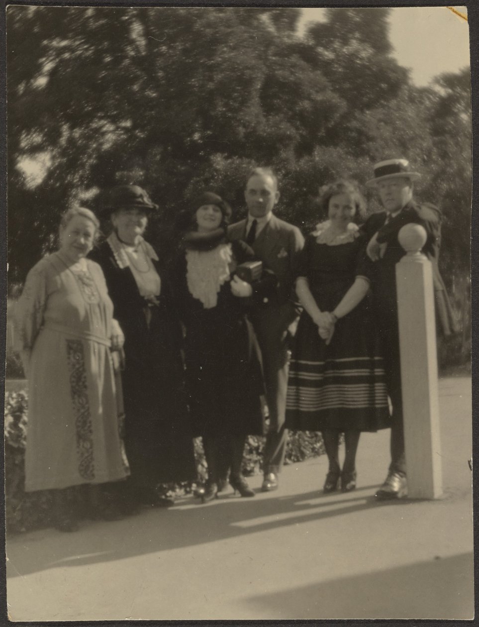Group Portrait in Park by Louis Fleckenstein