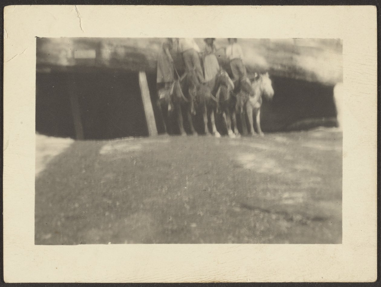 Group of People Standing on Horseback by Louis Fleckenstein