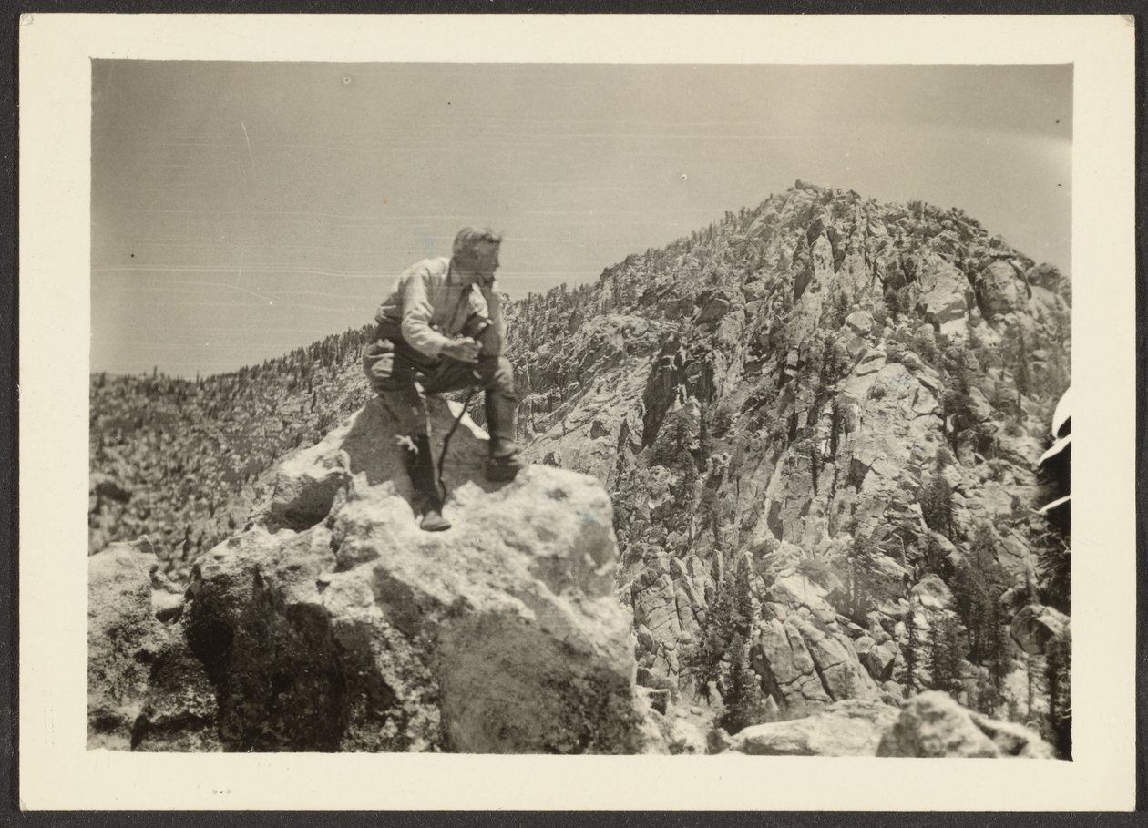 Man Atop Rocks by Louis Fleckenstein